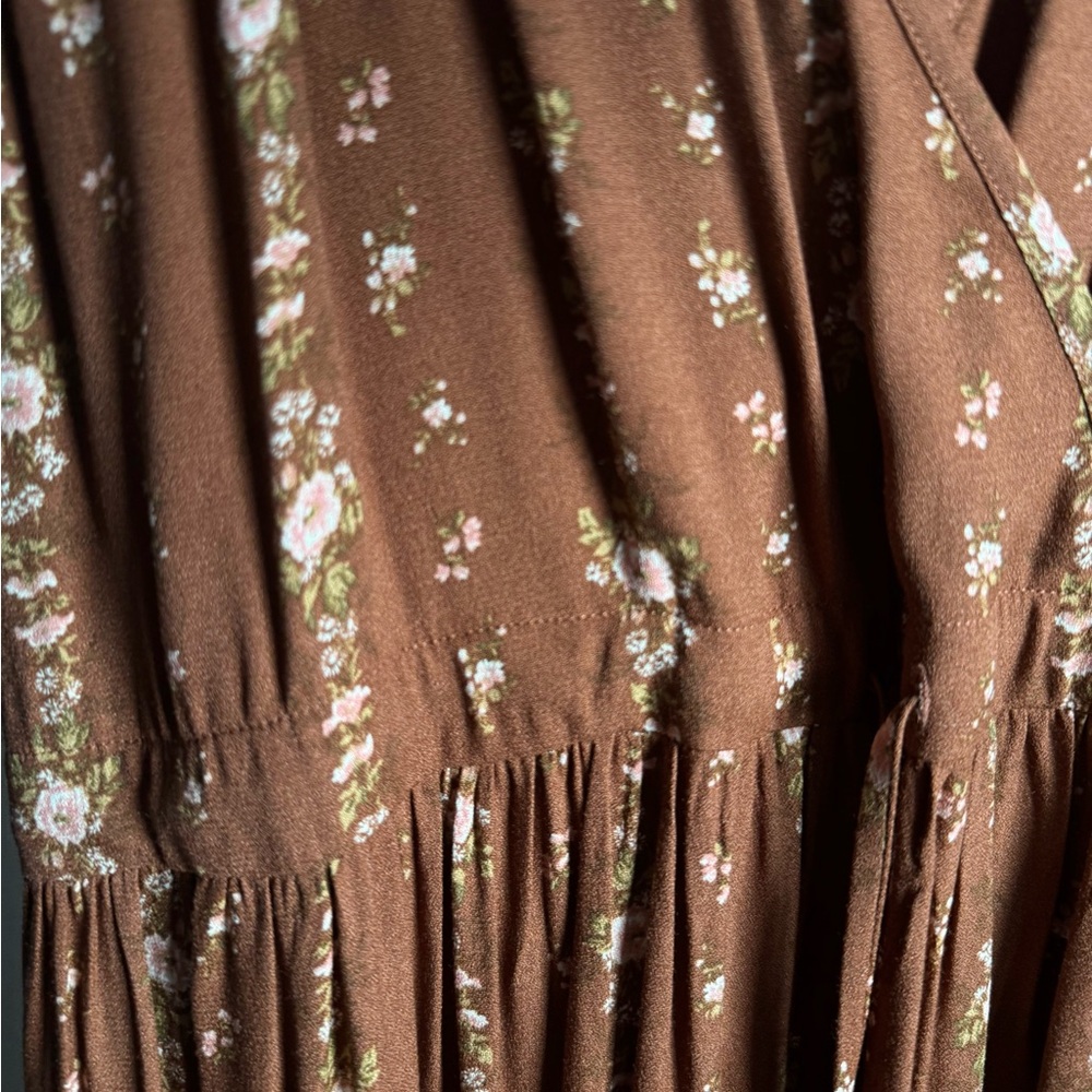 Christy Dawn Brown Floral Maxi Dress - Picture 4 of 4
